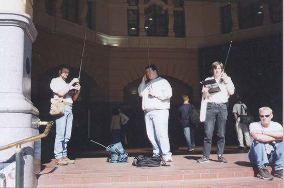 Radio on Rails participants April 11, 1999.